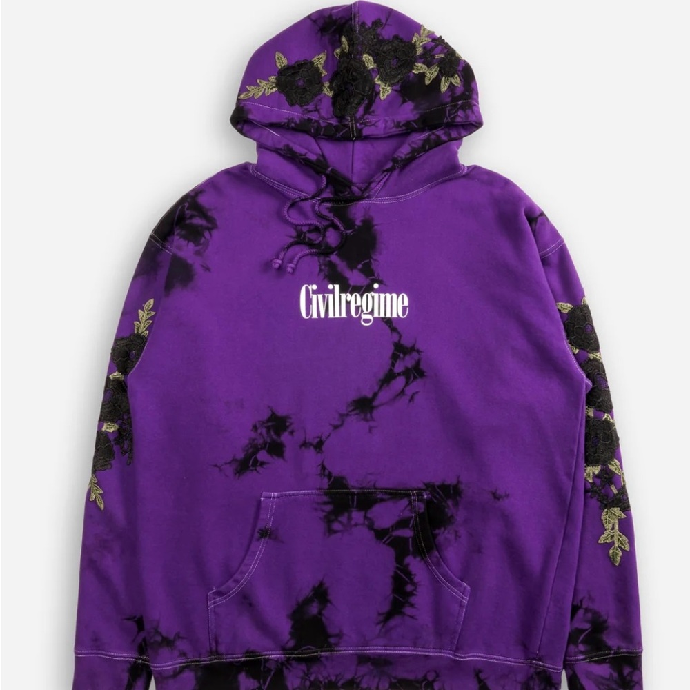 Civil Regime Purple Titans Tie-Dye Hoodie